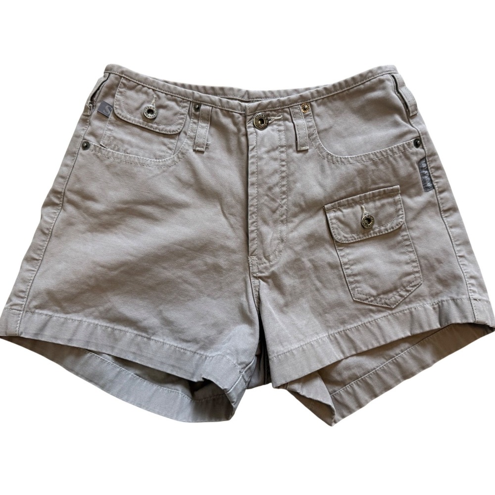 Silver Jeans Co Vintage Gray Utility Cargo Shorts Womens Size 26 Cotton Canvas